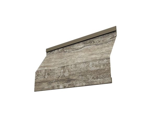 Ламель забора жалюзи Milan Slim 0,45 Print Elite Nordic Wood TwinColor