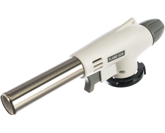 Горелка портативная с пьезоподжигом Flame Gun белая