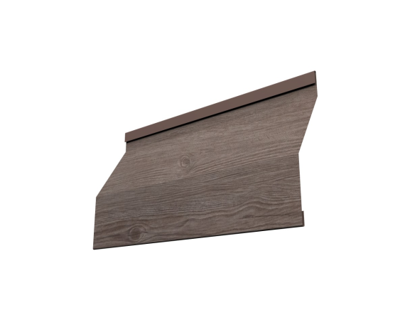 Ламель забора жалюзи Milan Slim 0,45 Print Elite White Wood TwinColor