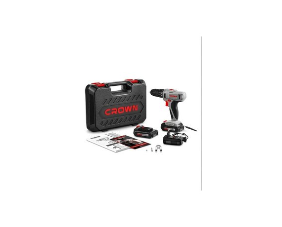 Аккумуляторный шуруповерт CROWN СТ21055L-1,5 S 2скорости, 1аккумулятор, 1400об/мин, 14,4В, 1,5А*ч