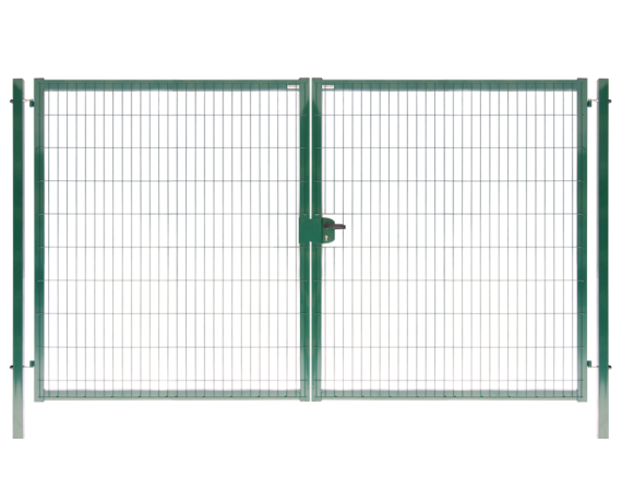 Ворота Medium New Lock 1,73х4,0 м RAL 6005 зеленый