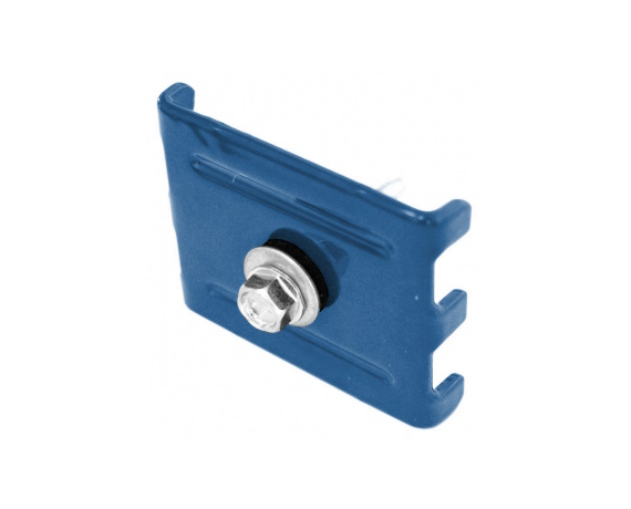 Крепление Скоба и саморез 5,5х32 RAL 5005