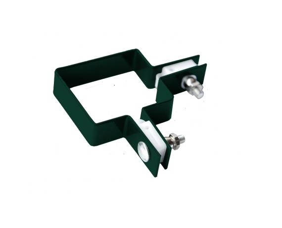Крепление хомут угловой 62*55 RAL 6005 Зеленый
