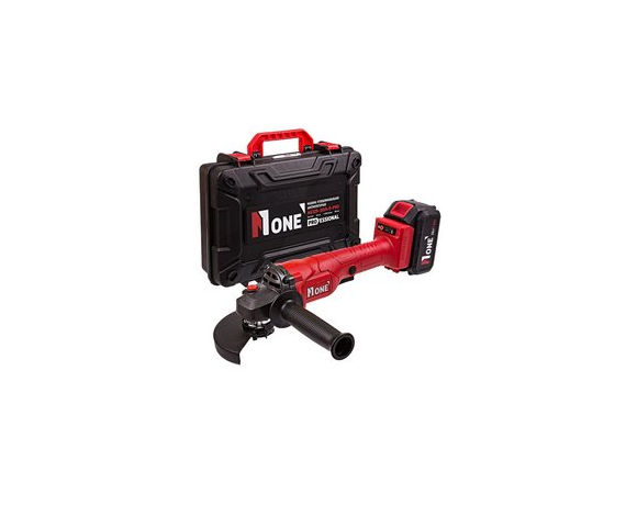 УШМ (болгарка) 1АКК. аккумуляторная Number one AG125-20/4,0-1 125мм,электр.рег.обор.,4А/ч,кейс)