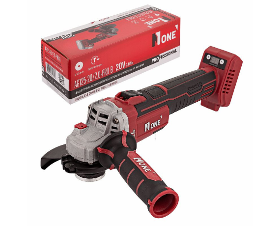 INDUSTRIAL УШМ акк.бесщет. AG125-20/2.0-PRO-B Number one (125мм, плавный пуск,элект.рег.обор.,тушка)