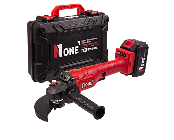 УШМ (болгарка) 2АКК.аккумуляторная Number one AG125-20/4,0-PRO BR125мм,электр.рег.обор.,4А/ч,кейс)