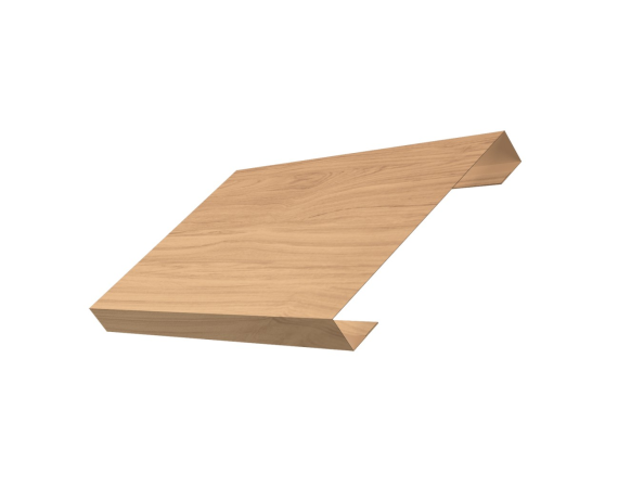 Ламель лицевая 150 забора жалюзи Texas 0,45 Print Elite с пленкой Honey Wood TwinColor