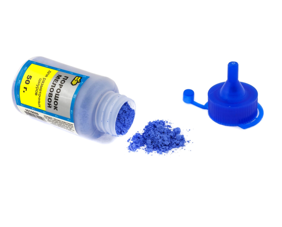 Порошок синий к рулетке с красящим шнуром 