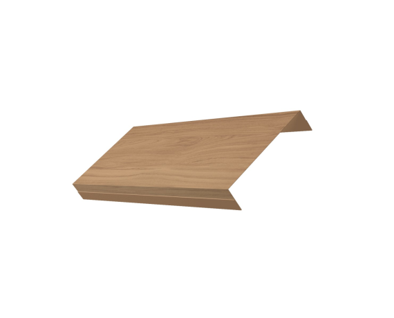 Ламель обратная 125 забора жалюзи Texas 0,45 Print Elite с пленкой Honey Wood TwinColor