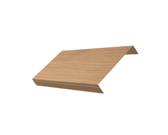 Ламель обратная 150 забора жалюзи Texas 0,45 Print Elite с пленкой Honey Wood TwinColor