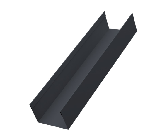 Стойка жалюзи Milan,Tokyo 0,45 PE-Double с пленкой RAL 7024 мокрый асфальт 2,10м