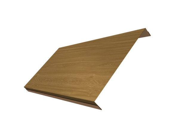 Ламель обратная 200 забора жалюзи Texas 0,45 Print Elite с пленкой Honey Wood TwinColor