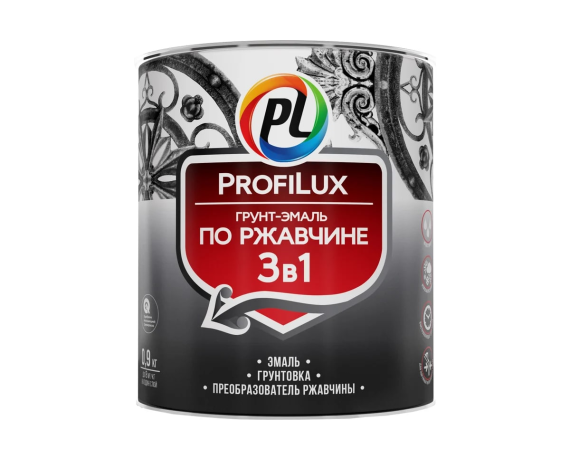 Профилюкс Грунт-эмаль по ржавчине Зеленая 0,9 кг 