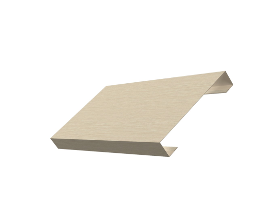 Ламель лицевая 125 забора жалюзи Texas 0,45 Print Elite с пленкой Milky Wood TwinColor