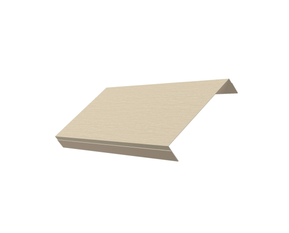 Ламель обратная 150 забора жалюзи Texas 0,45 Print Elite с пленкой Milky Wood TwinColor