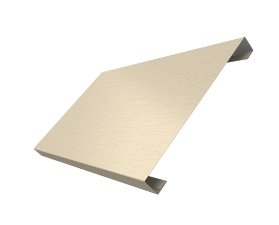 Ламель лицевая 200 забора жалюзи Texas 0,45 Print Elite с пленкой Milky Wood TwinColor