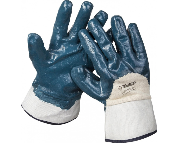 Перчатки ЗУБР Мастер рабочие с нитриловым покрытием ладони, размер М