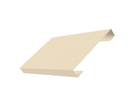 Ламель лицевая 150 забора жалюзи Texas 0,45 Print Elite с пленкой Milky Wood TwinColor