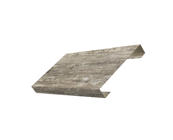 Ламель лицевая 125 забора жалюзи Texas 0,45 Print Elite с пленкой Nordic Wood TwinColor