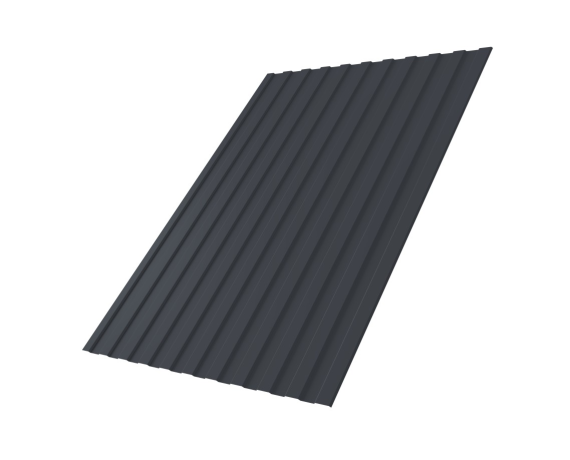 Профнастил С-8 6*1,2 RAL 7024 (мокрый асфальт) 0,4 мм