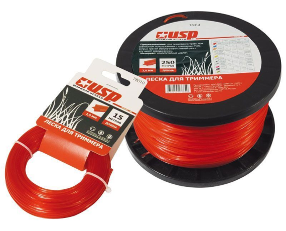 Леска для триммера звезда USP 2,4 120м