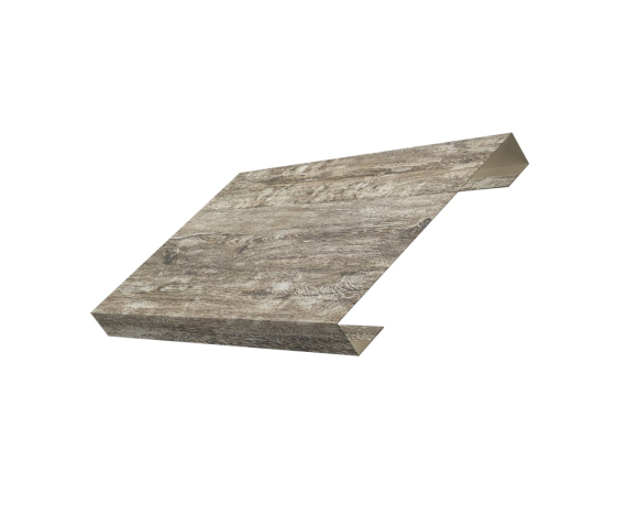 Ламель лицевая 150 забора жалюзи Texas 0,45 Print Elite с пленкой Nordic Wood TwinColor
