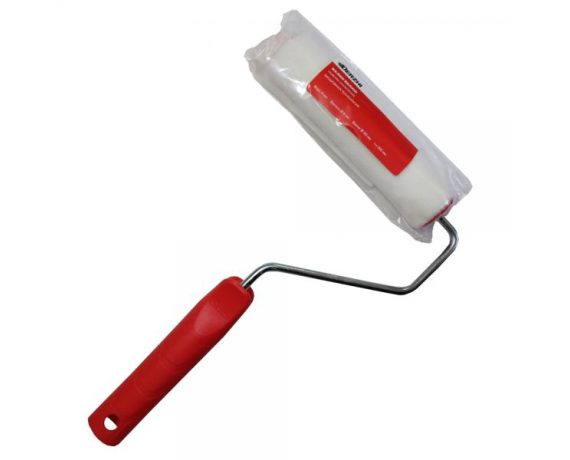 Валик DERZHI МАСТЕР в сборе,ворс 4мм,бюгель 6мм,30*150мм 8203-63015