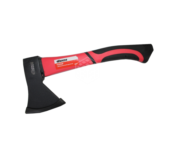 Топор DERZHI кованый с фиберглассовой рукоятью 600г 8804-062