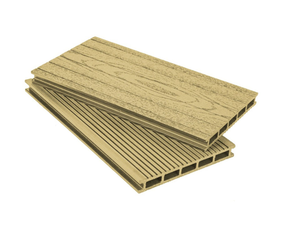 Террасная доска Grand Line 160 мм вельвет/тиснение под дерево Золотой 3м ДПК