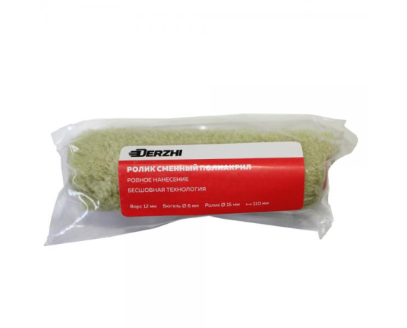 Ролик Зеленый DERZHI МАСТЕР 40*240мм сменный,ворс 18мм,бюгель 6мм 01-64024