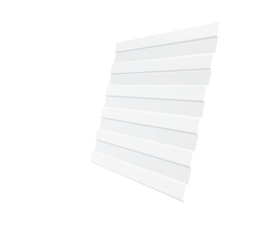 Профнастил С-8 4,35*1,2 9003 0,45 мм (белый)