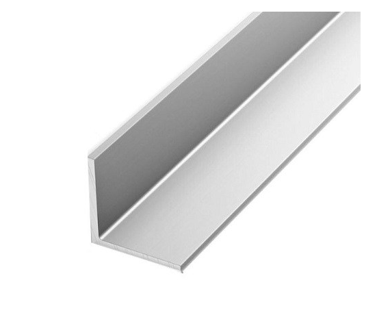 Уголок 20*20 3 м анодированный серебро матовый 