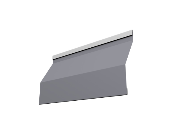 Ламель забора жалюзи Milan Slim 0,5 Satin с пленкой RAL 7004 сигнальный серый