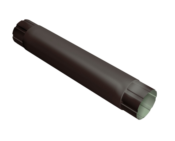 Труба круглая 1м Optima 125мм RAL 8017 Matt