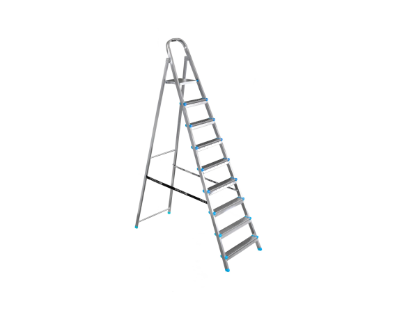 Стремянка стальная 9 ступеней, ЯРУС (1,86м) 122209