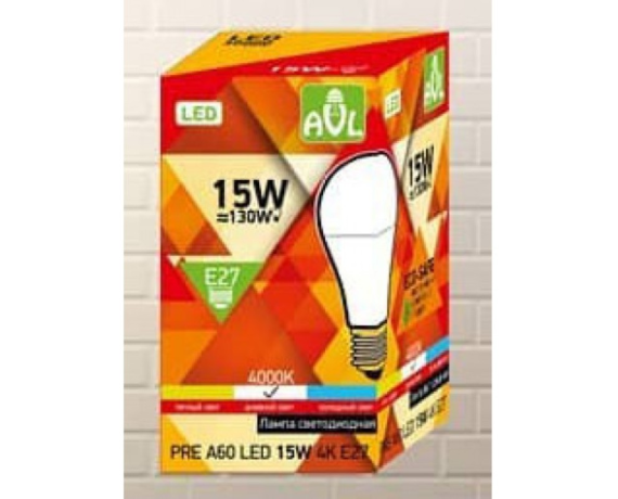 Лампа светодиодная PRE A55 LED 7W 4K E27 (100)