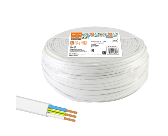 Провод ПУГНП(ПУГСП) 3*2,5 (бухта 100м) РТ-кабель