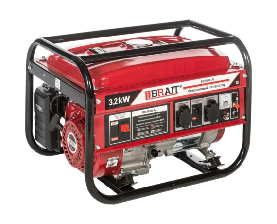 Генератор бенз. BR3800-AL (2,3/3,2 кВт, 220В, 50 Гц, 12В)