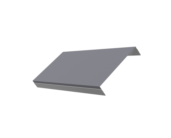 Ламель обратная 150 забора жалюзи Texas стартовая/финишная для калиток и ворот 0,45 Drap 7004