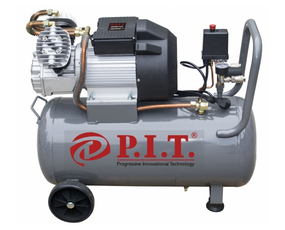 Компрессор P.I.T. РАС 24-С1(06 кВТ, 110 л/мин,8 бар, 24л, 2 цил, 1 вых, пр. привод, безмасл)