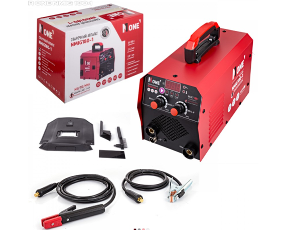 Полуавтомат инверторный сварочный NumberOne NMIG 180-1(MIG/TIG/MMA 20-180A,без газа, цифровой диспл
