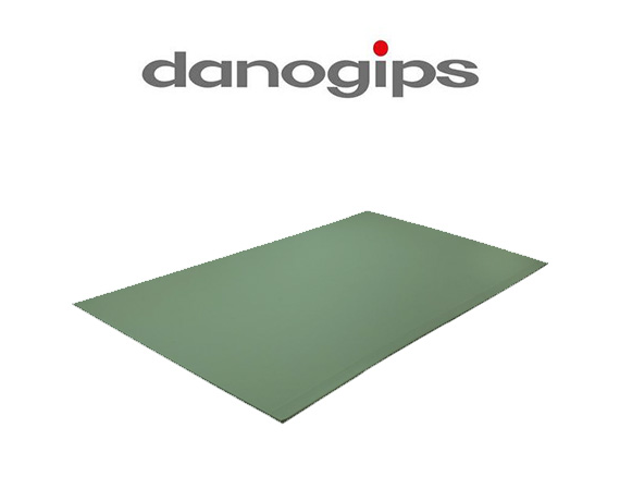 Гипсокартон влагостойкий Danogips ГКЛВ-УК 2500х1200х12,5 мм.