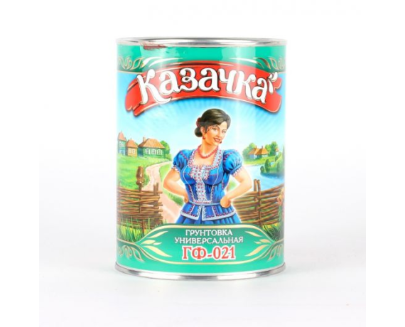 Казачка Грунтовка ГФ-021 серая 0,9 кг 