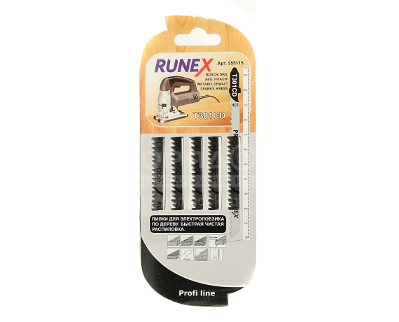 Пилки д/лобзика Runex Т301СD