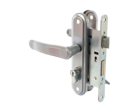 Замок врезной с ручкой Зенит ЗВ4-3.03 (личинка) бриллиант