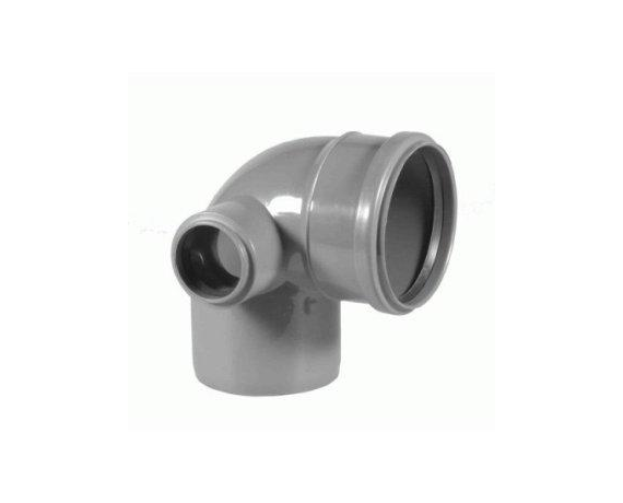 Отвод канализационный 110/90/50 левый