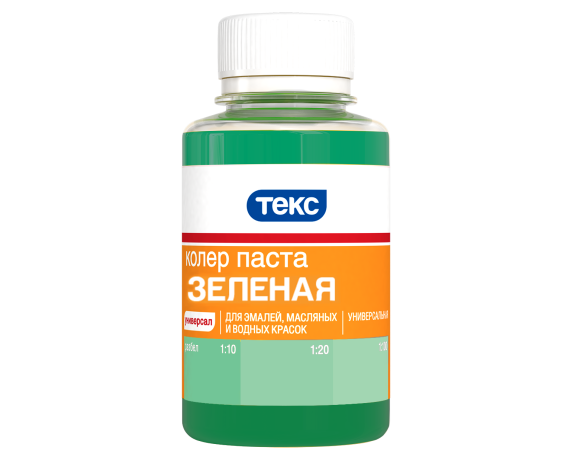 ТЕКС Колеровочная паста универсальная  зеленая (14) 700000959 0,1л НОВАЯ