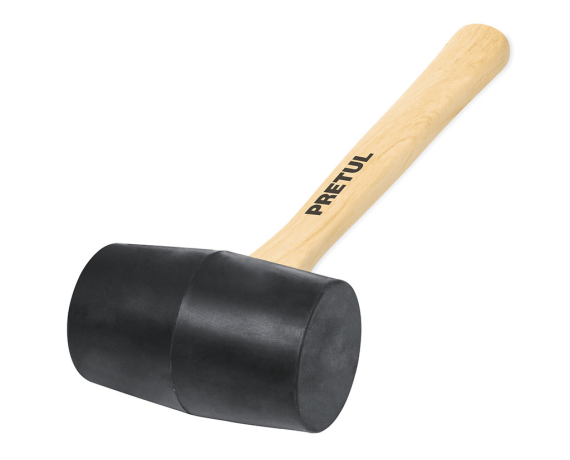 Киянка PRETUL,резина,деревянная ручка 454 гр.