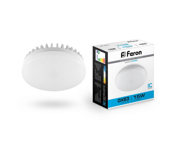 FERON LB-454 (15W) 230V GX53 6400K для натяжных потолков