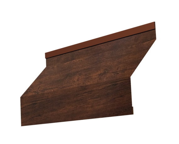 Ламель забора жалюзи Milan new 0,45 Print Premium с пленкой Cherry Wood Dark FTC